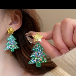** BRAND NEW BLING CHRISTMAS TREE EARRINGS